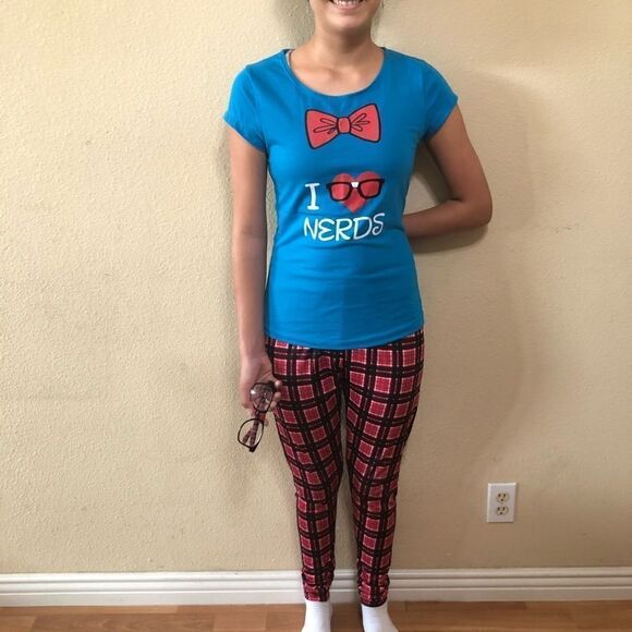 Geek Chic Girls Nerd Costume - Picture 4 of 15